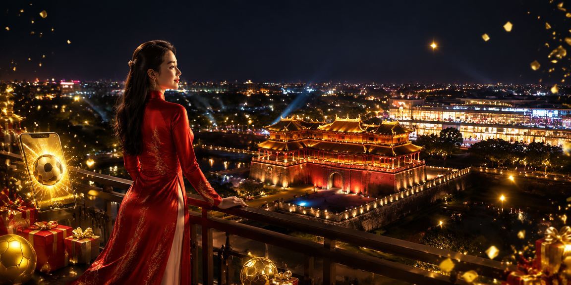 Thiếu nữ Huế mặc áo dài đăng ký tài khoản vietlot và nhận thưởng cược đầu tiên